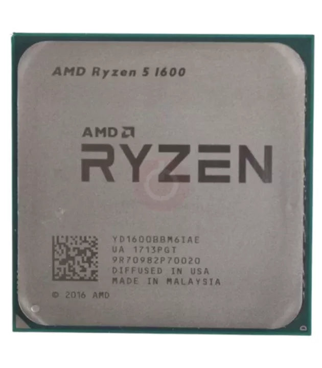 AMD Ryzen 5 1600 Processor – 6 Cores, 12 Threads, 3.6GHz Boost