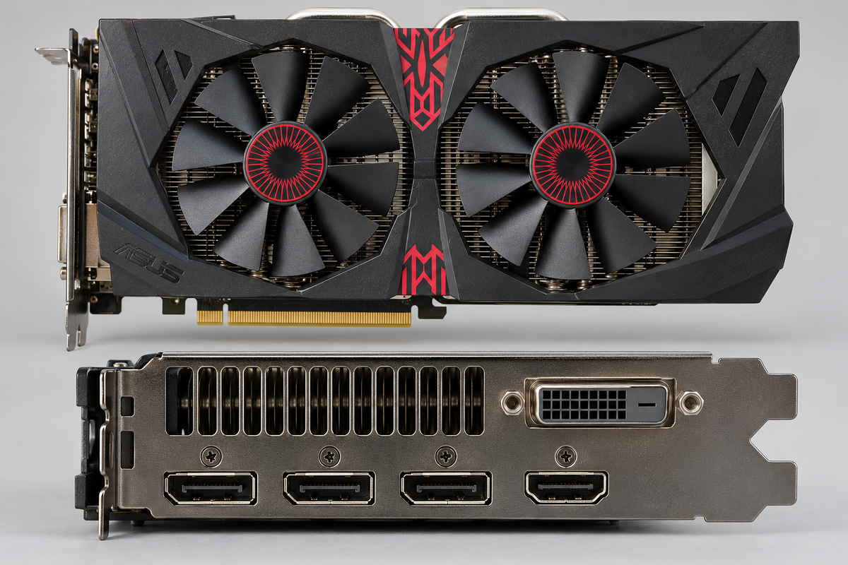 ASUS ROG Strix GTX 1060 DirectCU II OC 6GB display ports