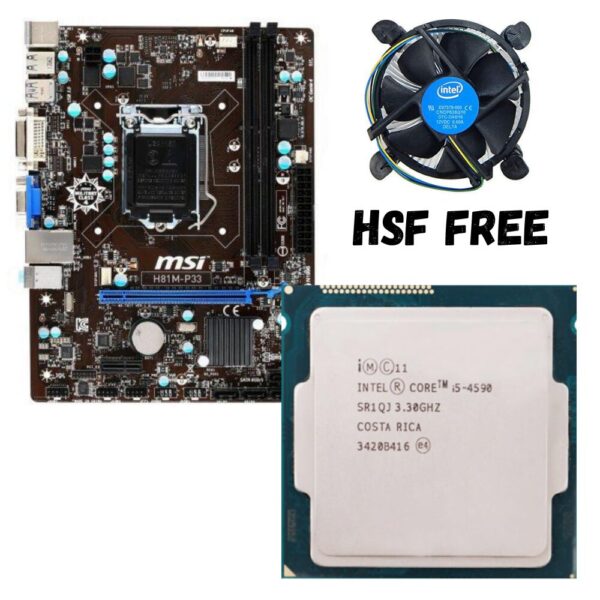 i5 4590 4TH GEN MOTHERBOARD PROCESSOR (USED PACKAGE)
