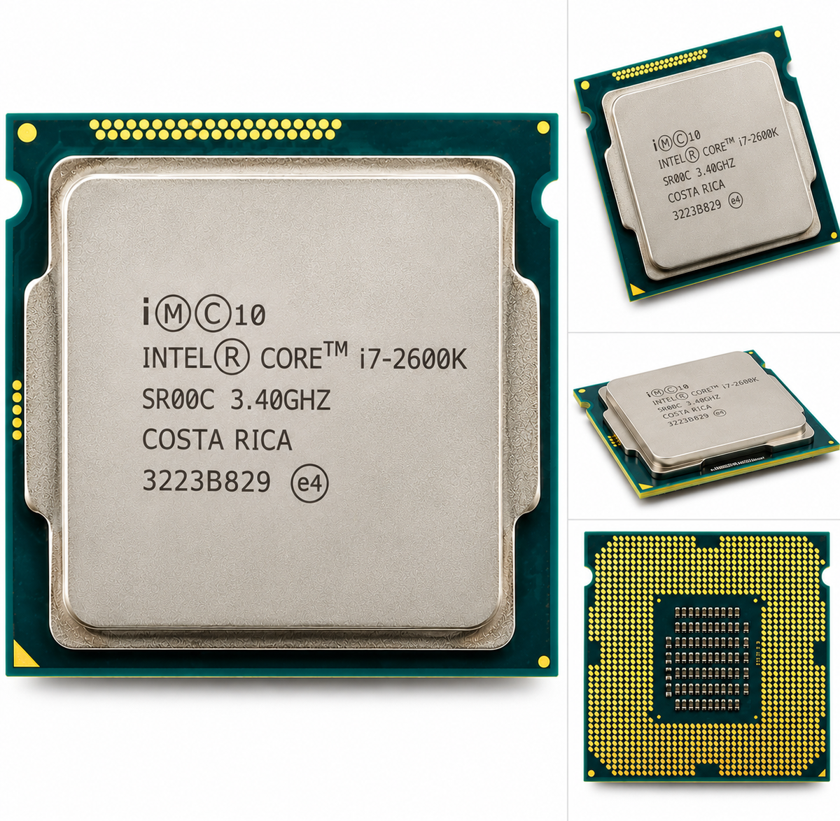 AI-generated illustration of Intel Core i7-2600K SR00C; not an actual stock photo
