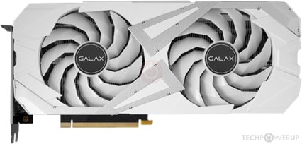 GALAX GeForce RTX 3060 Ti EX White dual-fan graphics card