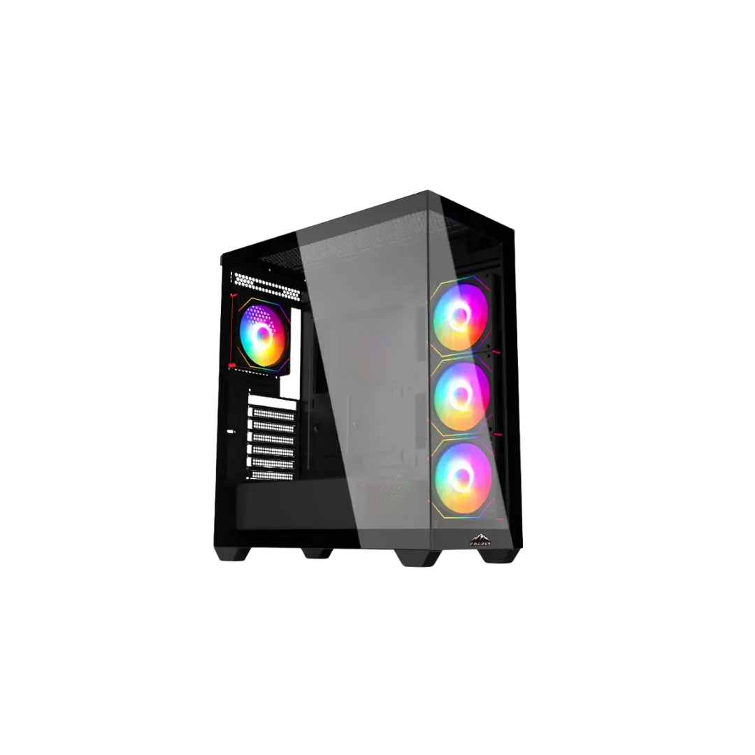 FROZER Aura ATX Black Gaming PC Case – ARGB Gaming Chassis