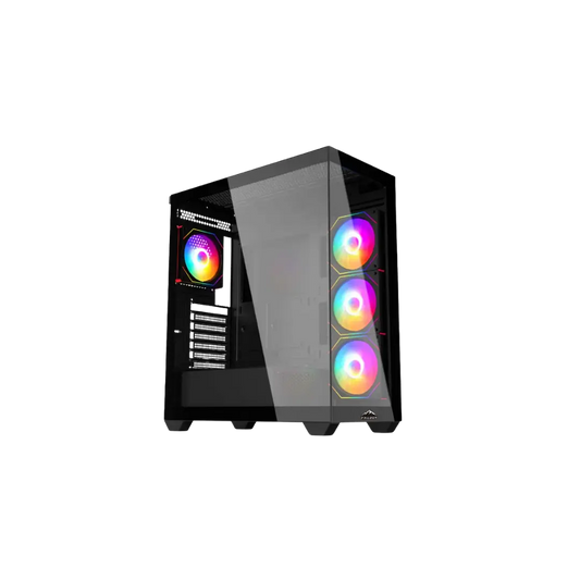 FROZER Aura ATX Black Gaming PC Case – ARGB Gaming Chassis