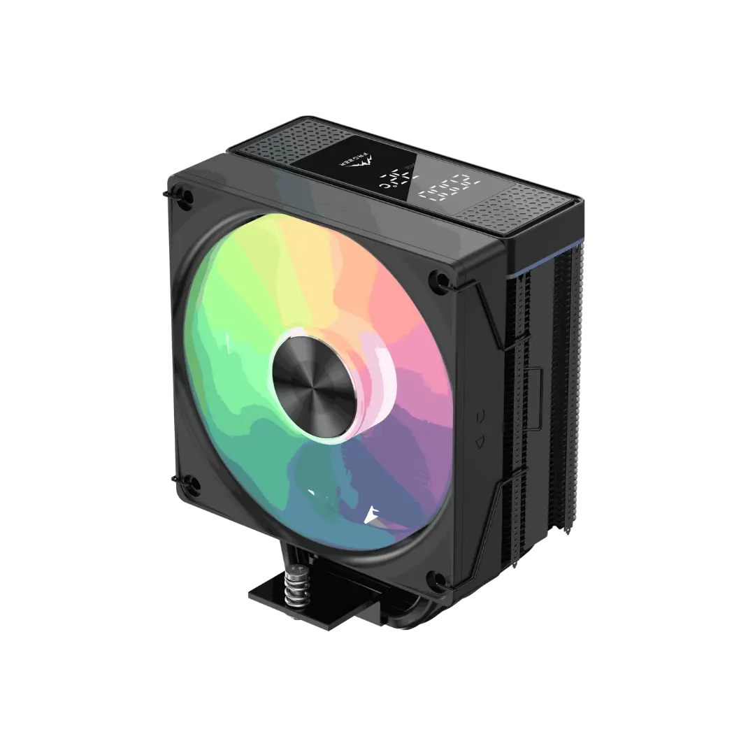 FROZER FR-6 Fusion DGT Black CPU Air Cooler – Digital Display