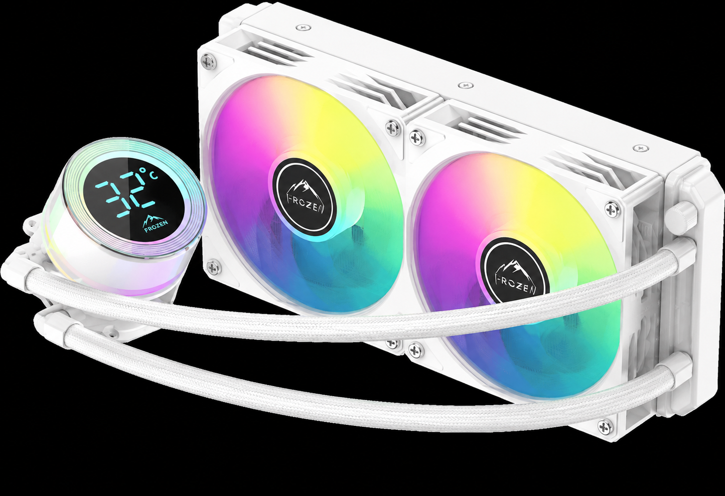 FROZER Ice Emperor 240mm AIO Liquid CPU Cooler – White