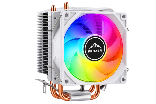 FROZER FR-200 Pro CPU Air Cooler – 2 Heat Pipes White