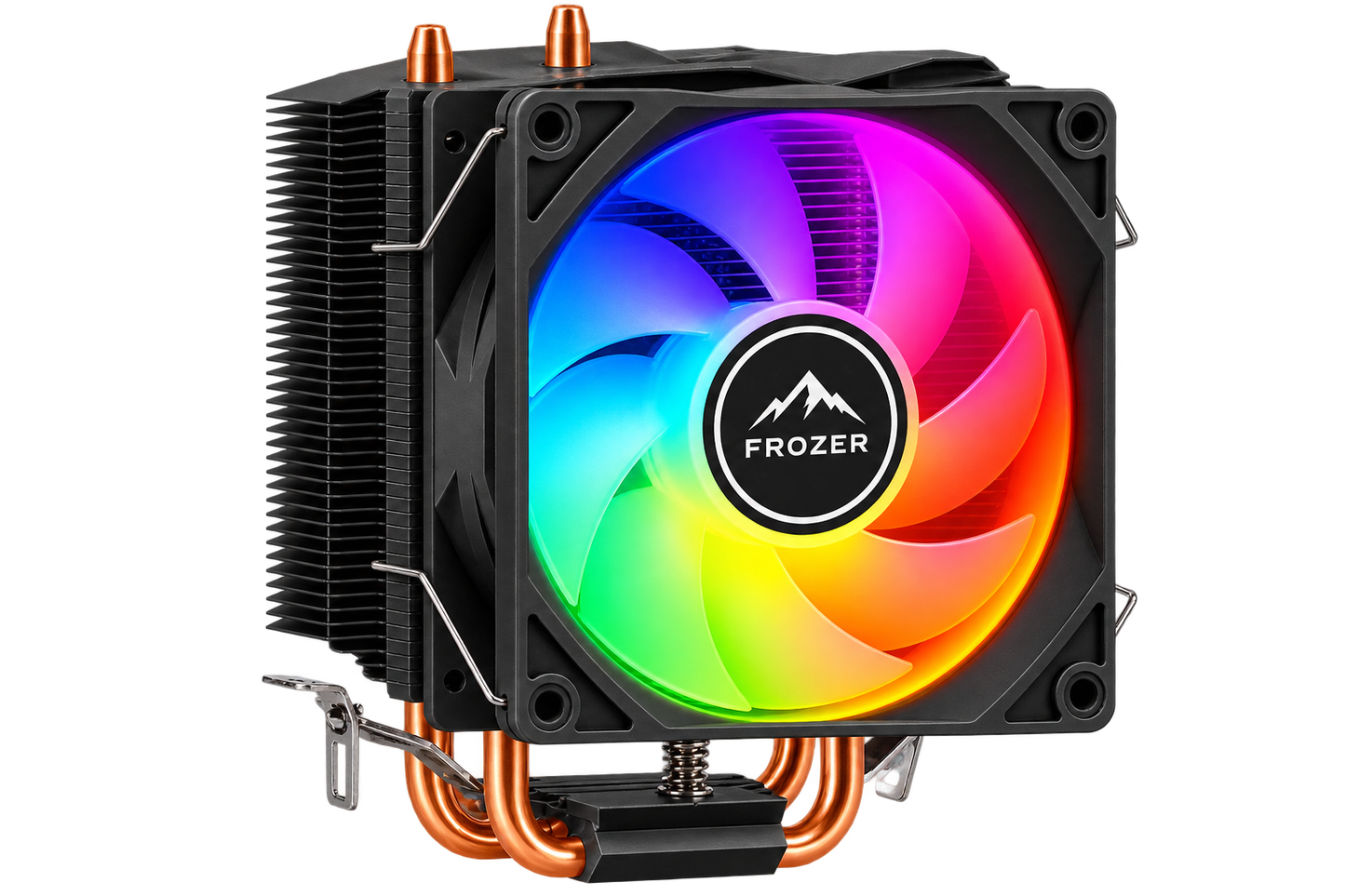 FROZER FR-200 Pro CPU Air Cooler – 2 Heat Pipes Black