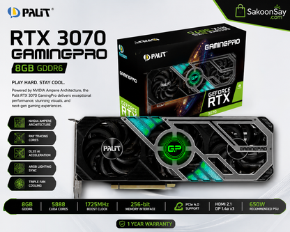 Palit RTX 3070 GamingPro 8GB