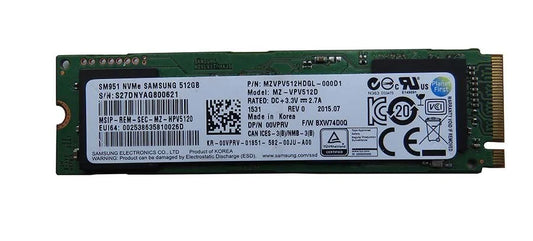 512GB M.2 NVMe Gen3x4 SSD – Used System Pulled Mix Brand