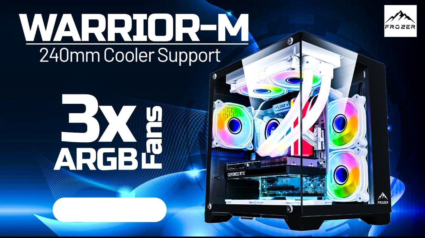 Frozer Warrior M Gaming Case – ARGB Power Meets Premium Design