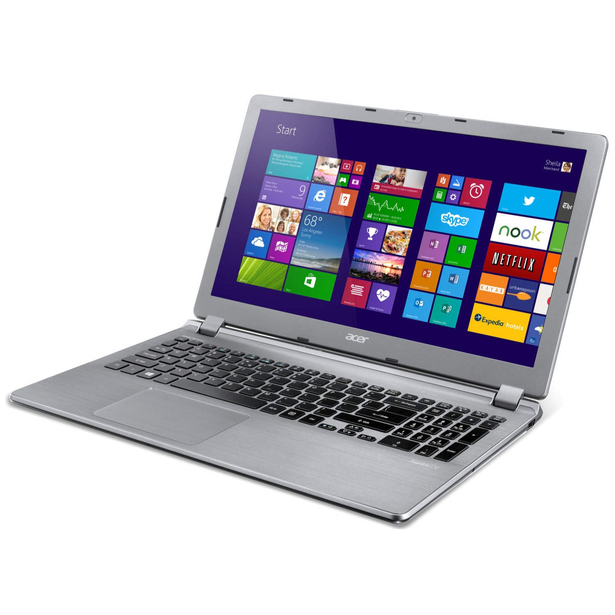 Acer Aspire V5-573 silver front screen view — online reference image