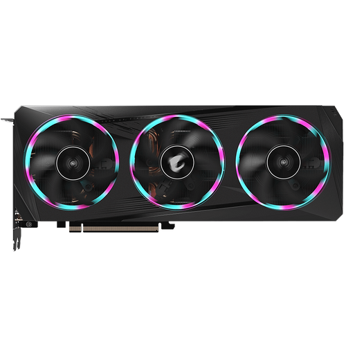 AORUS RTX 3060 Ti ELITE 8G rev. 2.0 front triple-fan view