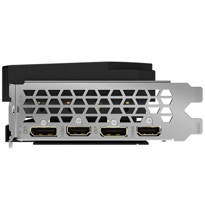 AORUS RTX 3060 Ti ELITE 8G rev. 2.0 ports: two HDMI and two DisplayPort