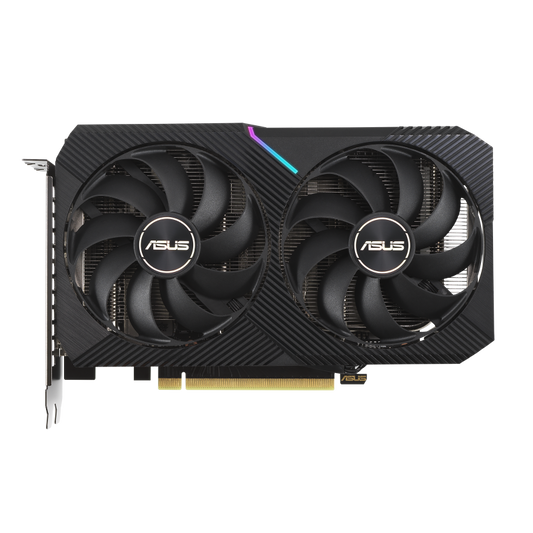 ASUS Dual RTX 3060 OC 12GB original ASUS catalog front view, card only