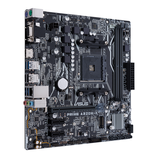 ASUS PRIME A320M-K motherboard without box — official reference image
