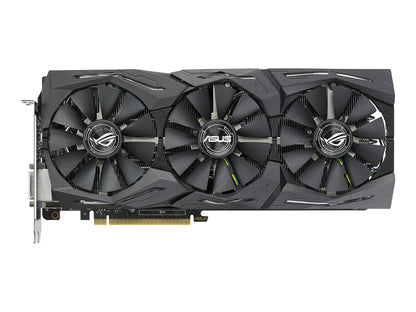 ASUS ROG STRIX GTX 1080 Ti O11G GAMING front triple-fan view