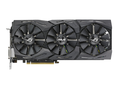 ASUS ROG STRIX GTX 1080 Ti O11G GAMING front triple-fan view