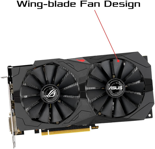 ASUS ROG STRIX Radeon RX 570 OC 8GB graphics card front view