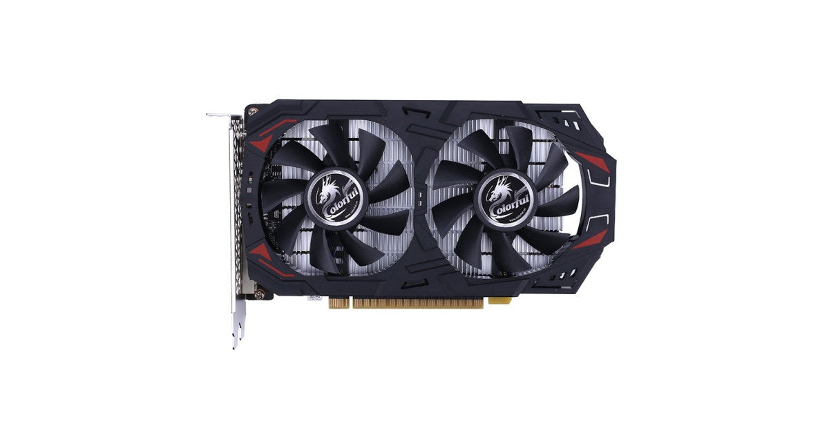 Original Colorful GTX 1050 Ti 4G-V dual-fan graphics card front