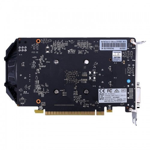 Original Colorful GTX 1050 Ti 4G-V graphics card side view