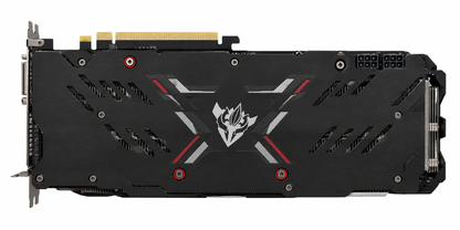 Colorful iGame GTX 1060 X-TOP 6G rear backplate view