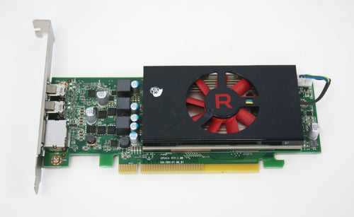 Dell OEM Radeon RX 550 4GB red single fan graphics card — front view