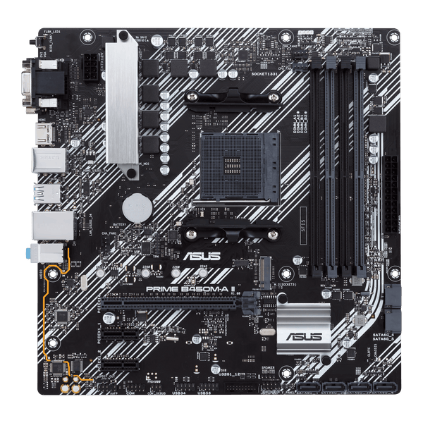 ASUS PRIME B450M-A II AM4 B450 DDR4 Micro ATX Motherboard