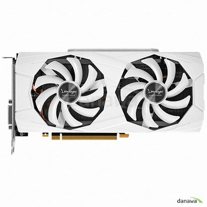 EMTEK XENON GTX 1660 Ti White STORM X Dual OC 6GB top view