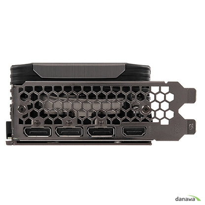emTek RTX 3070 Black Edition OC 8GB - DisplayPort and HDMI outputs