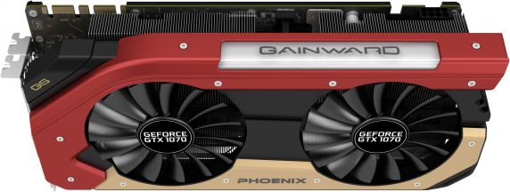 Gainward GTX 1070 Phoenix GS 8GB original front angled card-only image