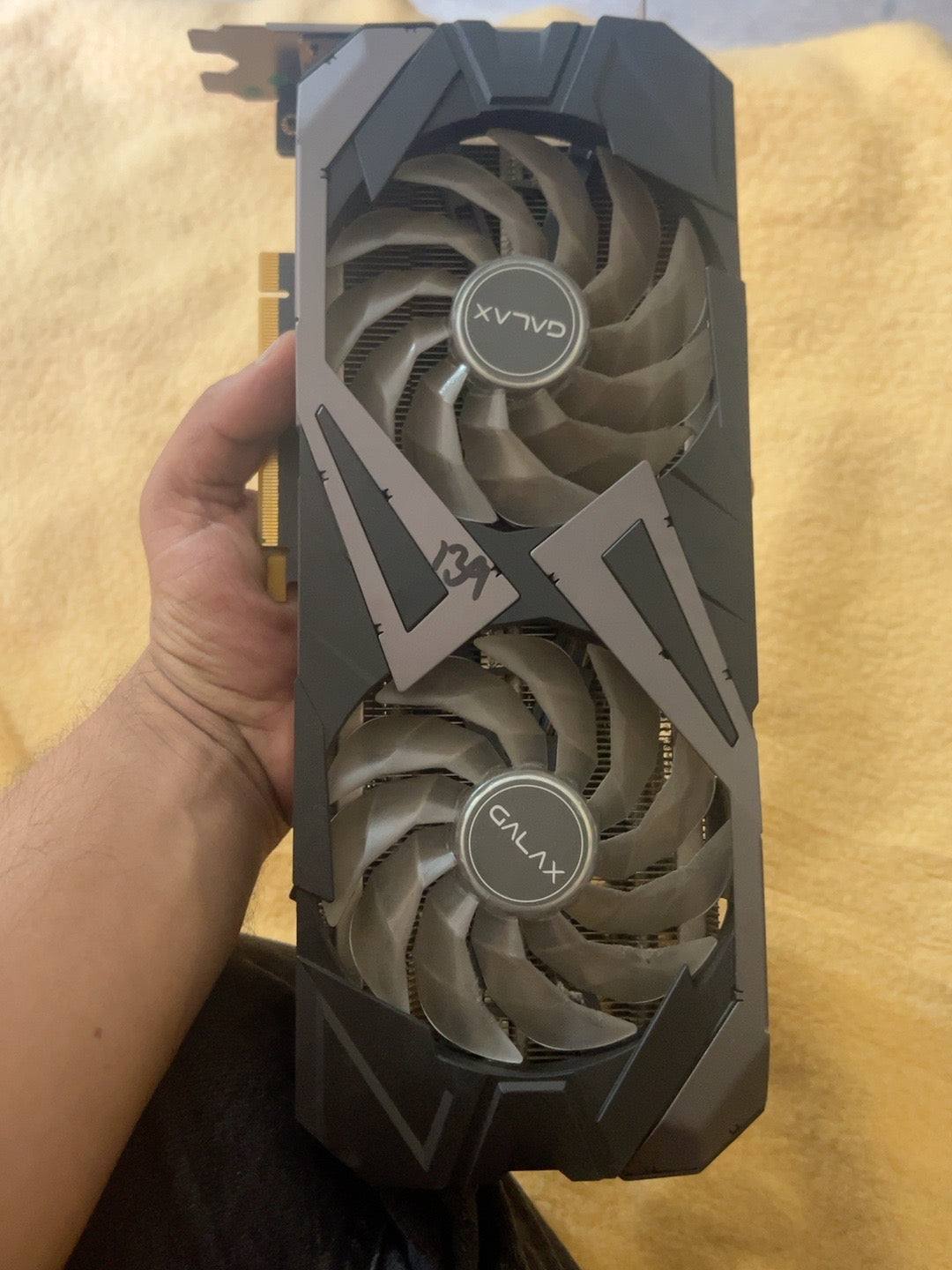 Actual GALAX RTX 3060 Ti EX LHR stock front