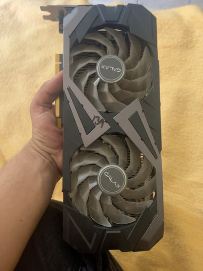 Actual GALAX RTX 3060 Ti EX LHR stock front
