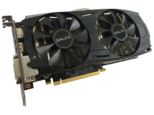 GALAX GeForce GTX 1060 EXOC 3GB black dual-fan graphics card