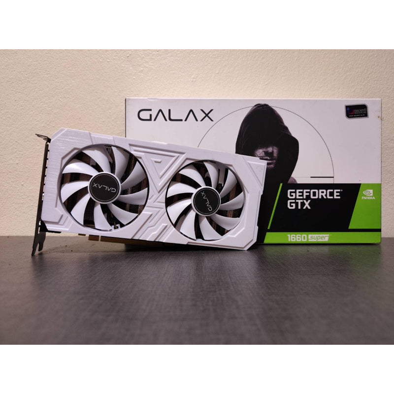 GALAX GTX 1660 Super 6GB White graphics card with box