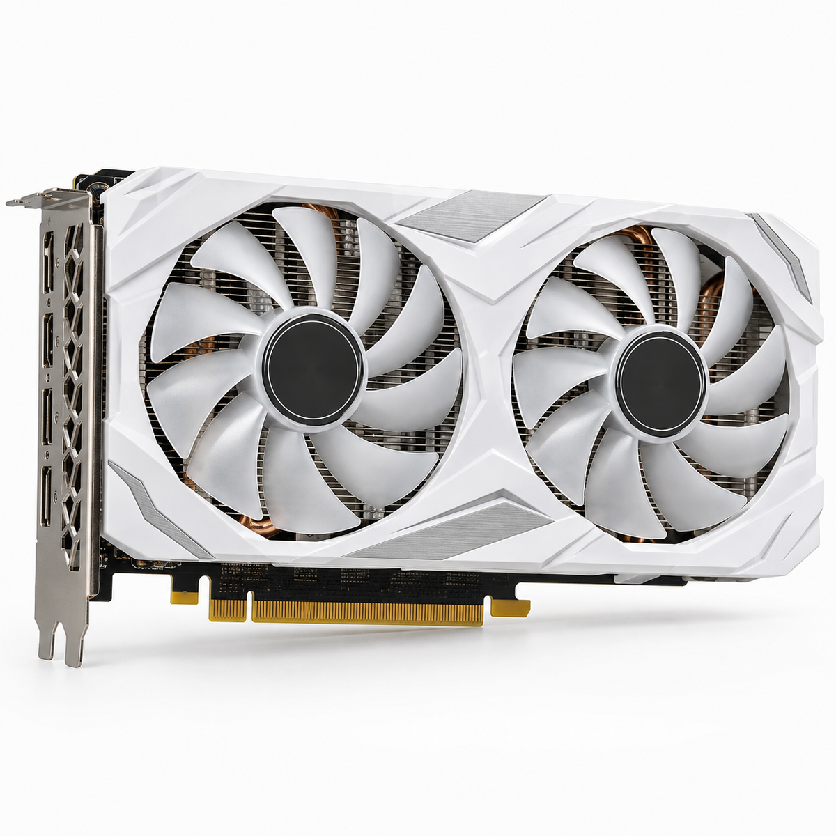 GALAX GeForce GTX 1660 SUPER 6GB GDDR6 White used graphics card front view