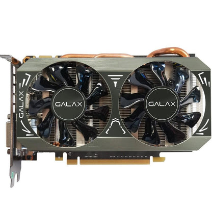 GALAX GeForce GTX 960 GAMER OC 2GB silver dual-fan front view