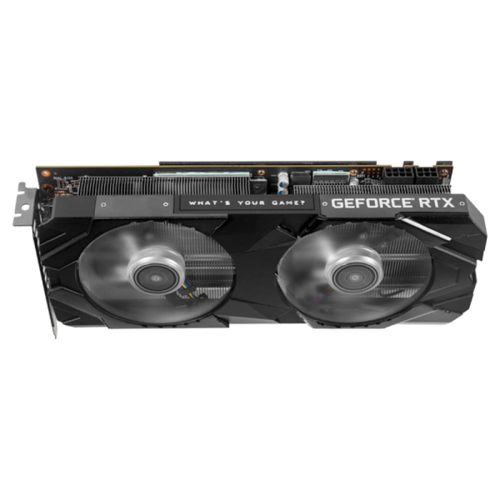 GALAX GeForce RTX 2070 EX 8GB black dual fan cooler and PCIe power connectors