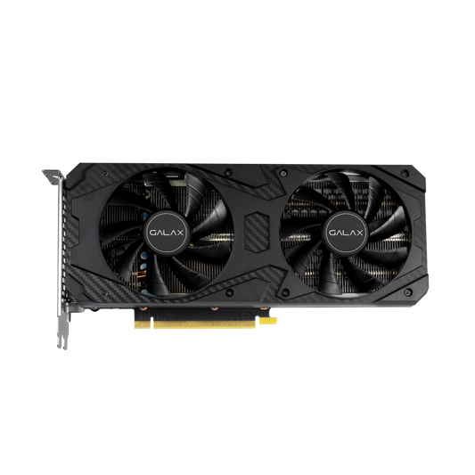 GALAX RTX 3060 1-Click OC 12GB black dual-fan graphics card front view