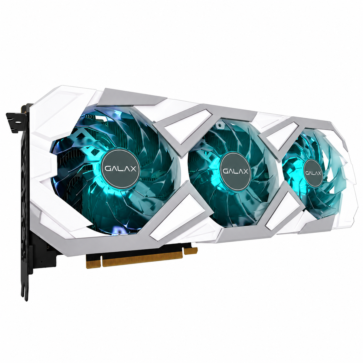 GALAX RTX 3070 EX Gamer White 8GB graphics card without box — AI-edited reference image