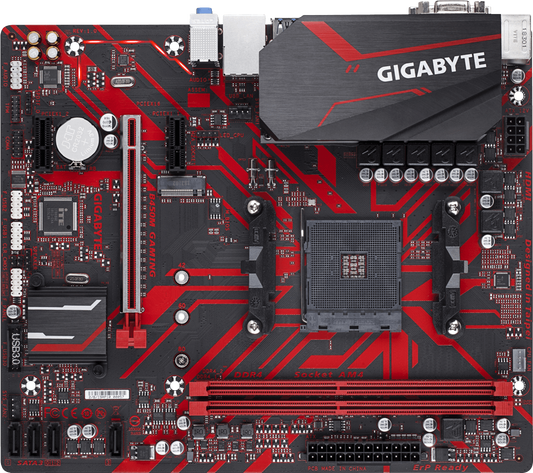 GIGABYTE B450M GAMING motherboard without box — official reference image
