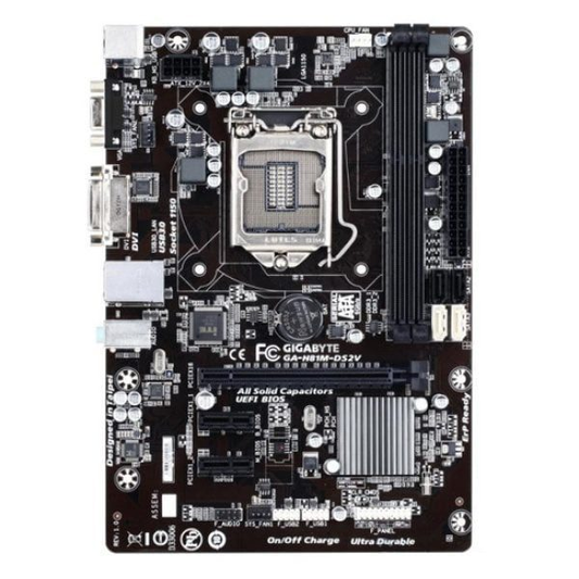 GIGABYTE GA-H81M-DS2V 4th Gen LGA1150 Micro-ATX motherboard with DDR3 slots