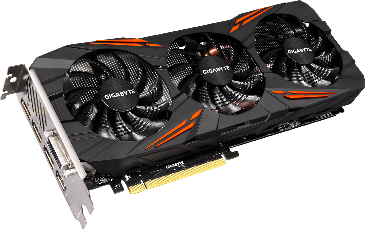 Gigabyte GeForce GTX 1080 G1 Gaming 8GB angle view