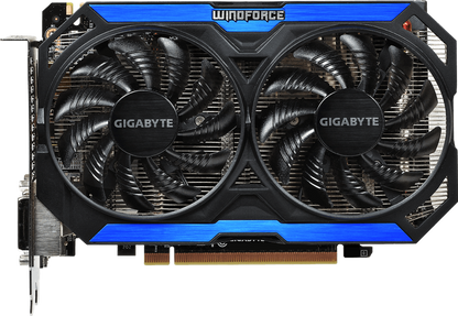 Gigabyte GTX 960 OC 2GB WINDFORCE 2X GV-N960OC-2GD front view