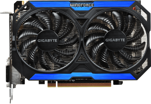 Gigabyte GTX 960 OC 2GB WINDFORCE 2X GV-N960OC-2GD front view