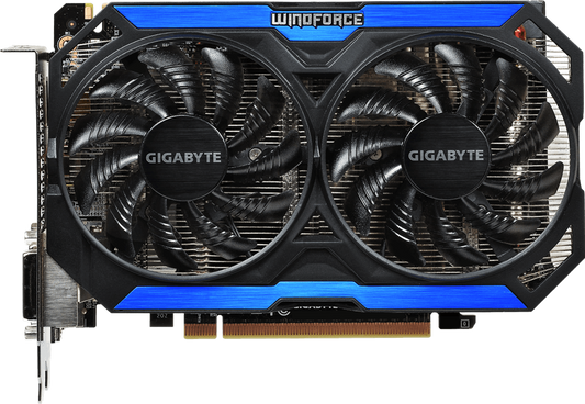 Gigabyte GTX 960 OC 2GB WINDFORCE 2X GV-N960OC-2GD front view