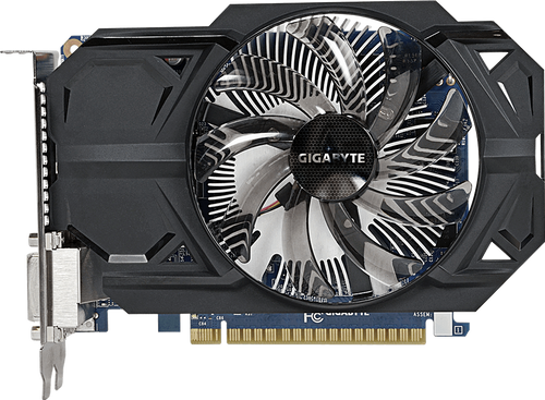Gigabyte GeForce GTX 750 Ti OC 1GB front view