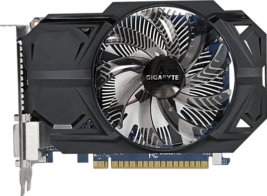 Gigabyte GeForce GTX 750 Ti OC 1GB front view