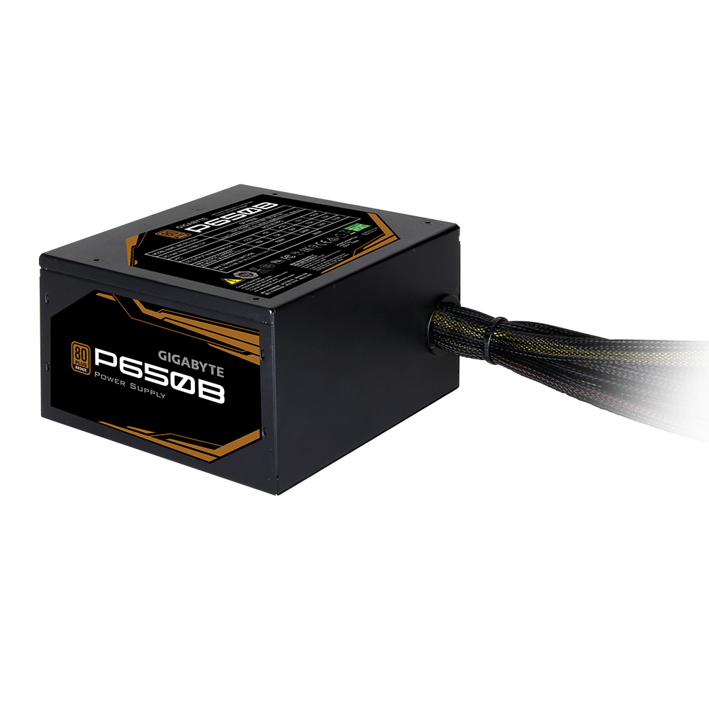 GIGABYTE P650B 650W Bronze non-modular power supply official product image