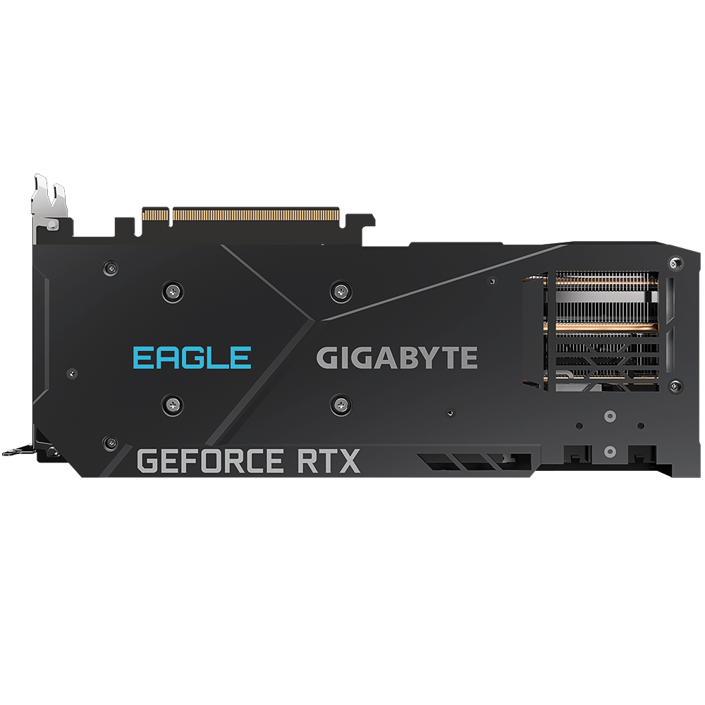 GIGABYTE RTX 3070 EAGLE OC 8GB rev 2.0 back without box