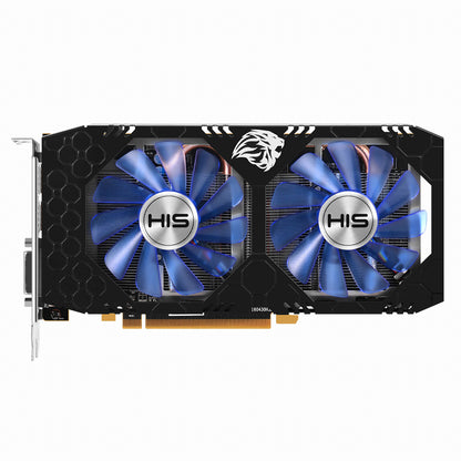 HIS Radeon RX 570 IceQ X2 Turbo 4GB blue dual-fan front view